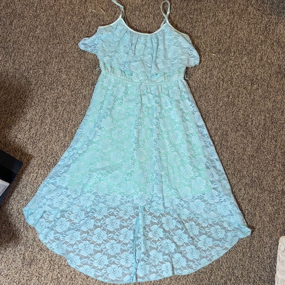 Light Blue Lace Dress Size M Adjustable